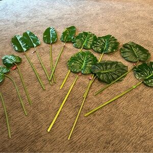 Artificial Green Leaf Stems